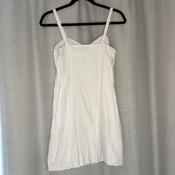 EXPRESS WHITE BUTTON MINI DRESS (S) - Picture 8 of 8